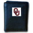 Oklahoma Sooners Leather Tri-fold Wallet